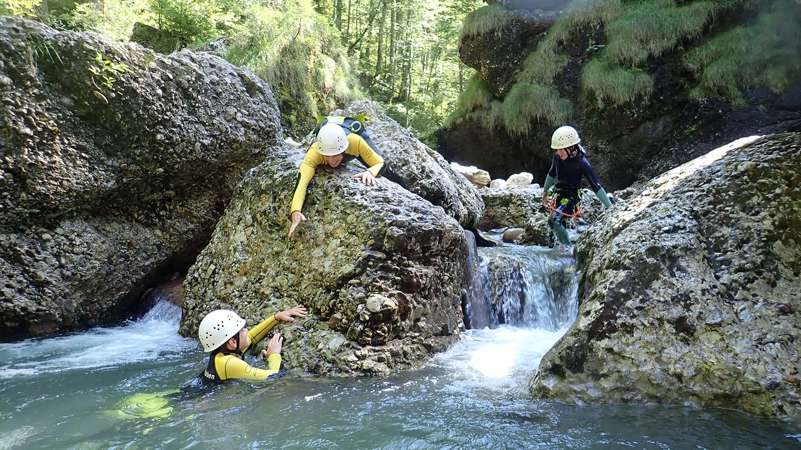 Familien-Canyoning im Allgäu